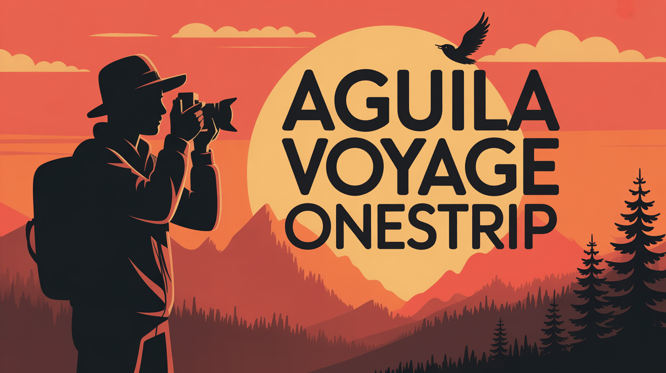 photographe Aguila voyage onestrip silhouette montagne coucher de soleil