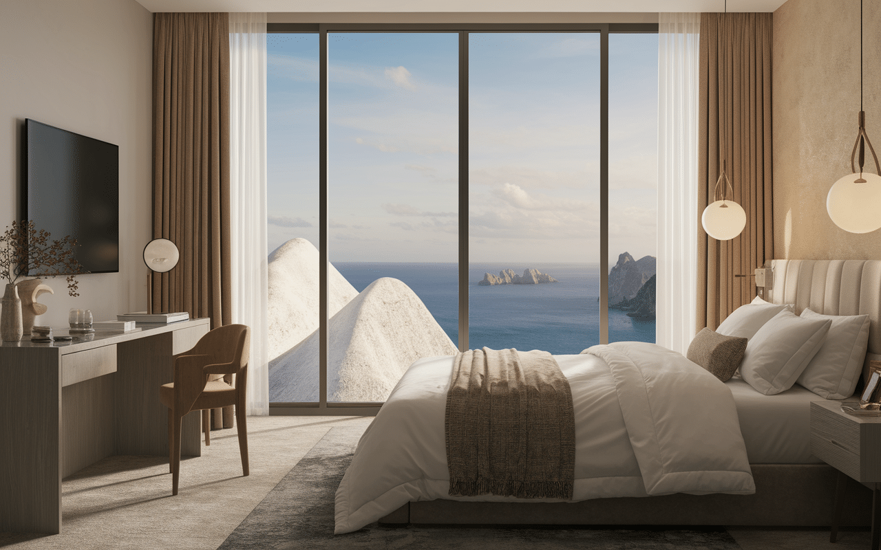 Chambre hotel etretat vue panoramique falaises océan