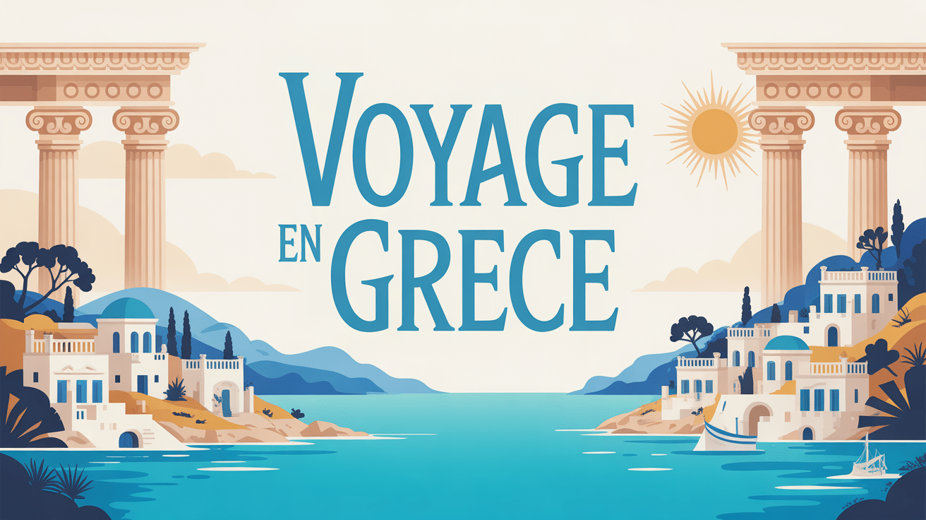 voyage grece avec selectour paysage mediterraneen maisons blanches et bleues