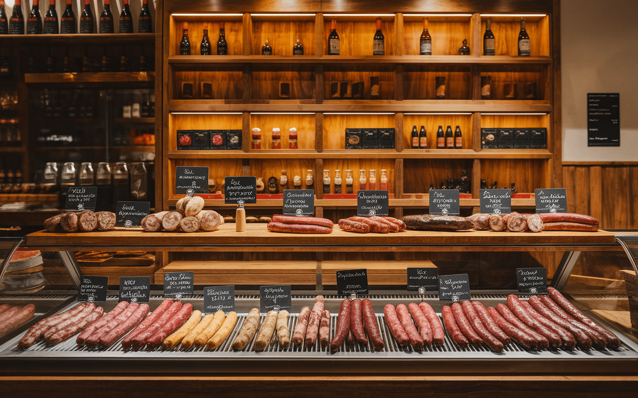 Choix de saucisson de sanglier gourmet
