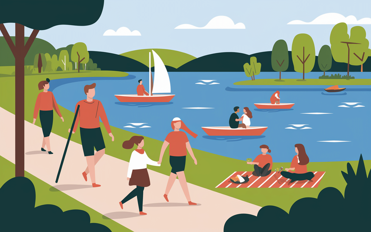 Loisirs et tourisme à Brison Saint Innocent au bord du lac