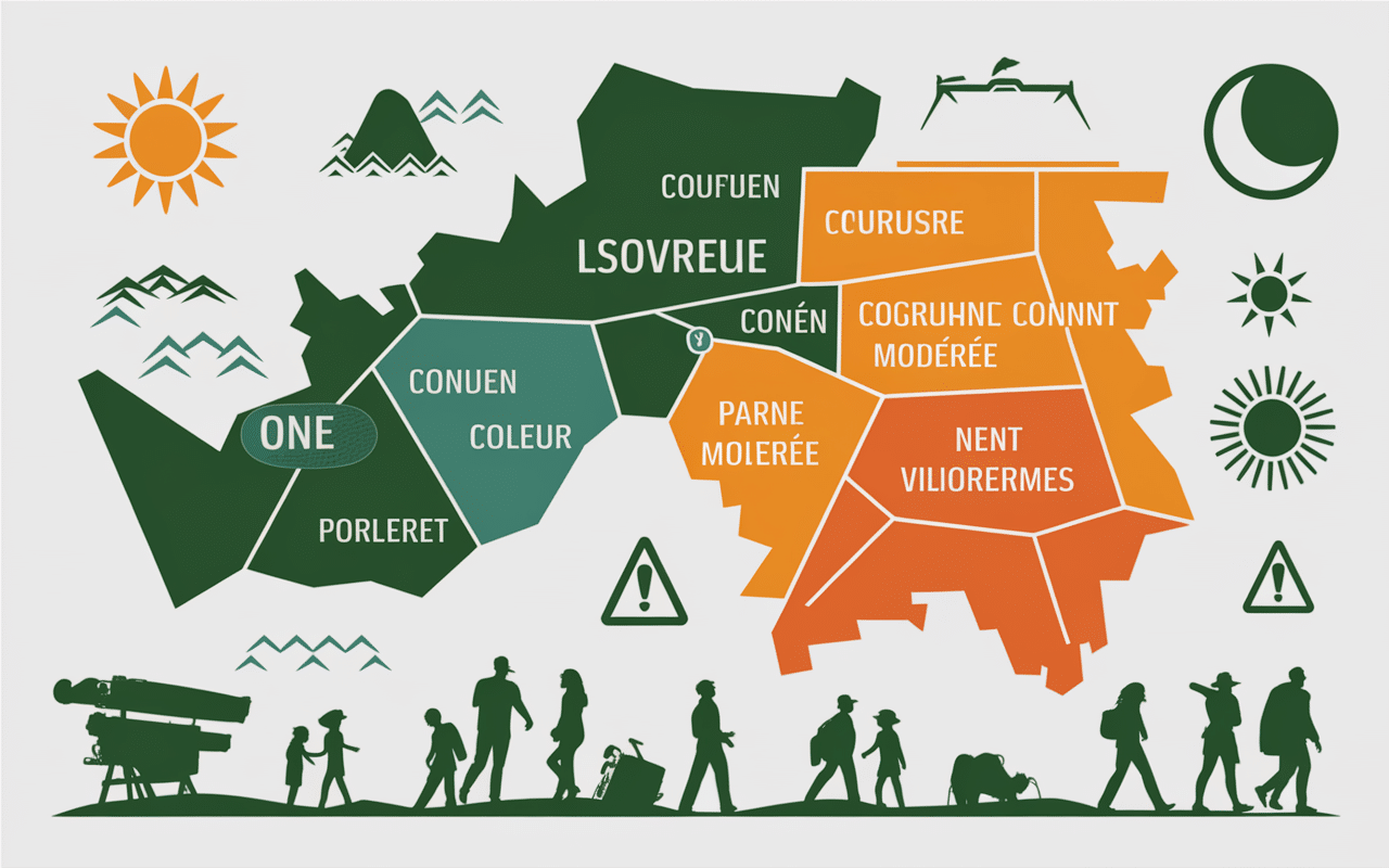 Carte des zones sensibles à Agadir