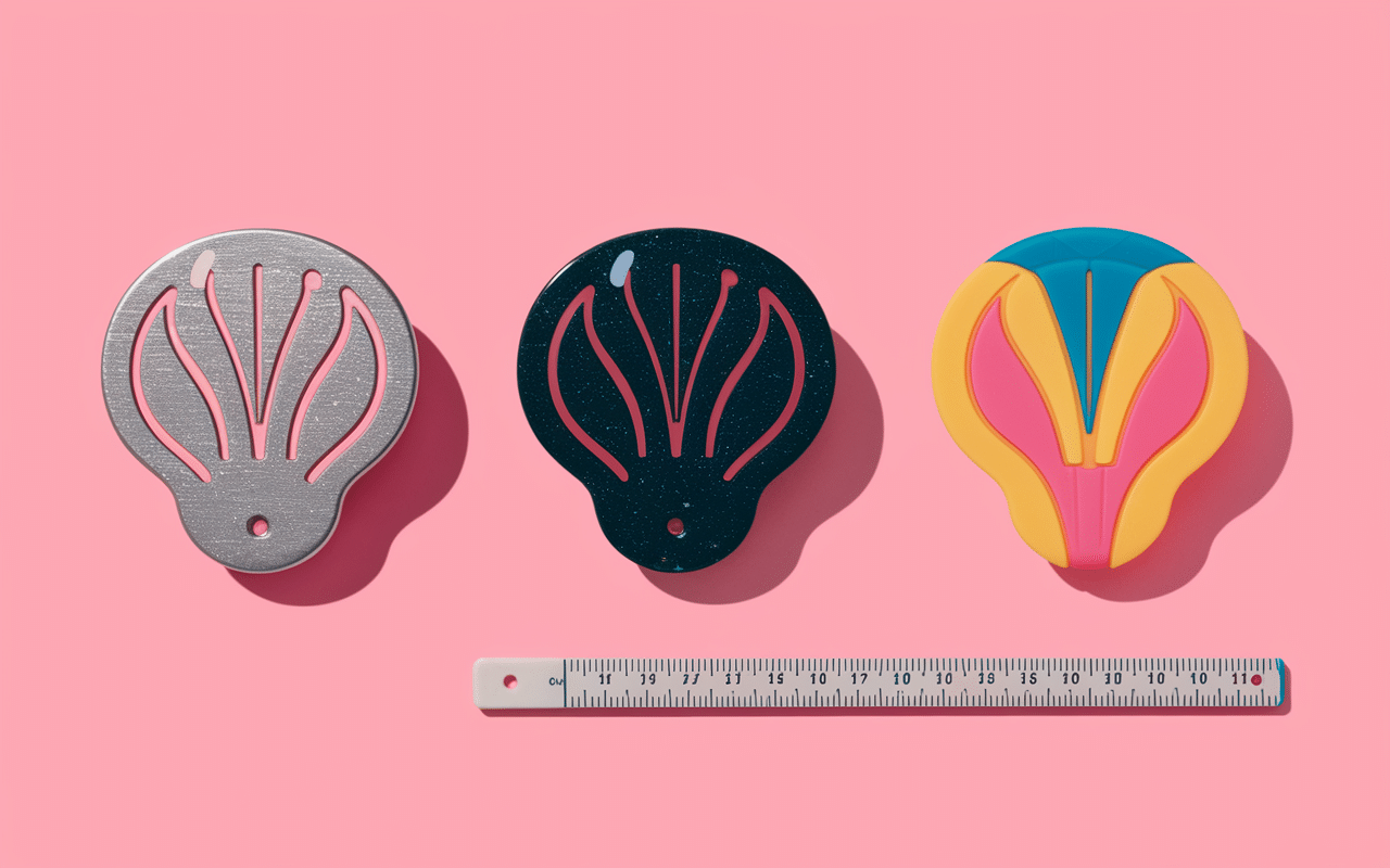 Trois moules à savarin en différents matériaux