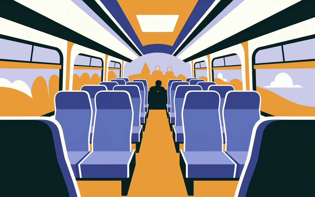 Intérieur confortable autocar moderne