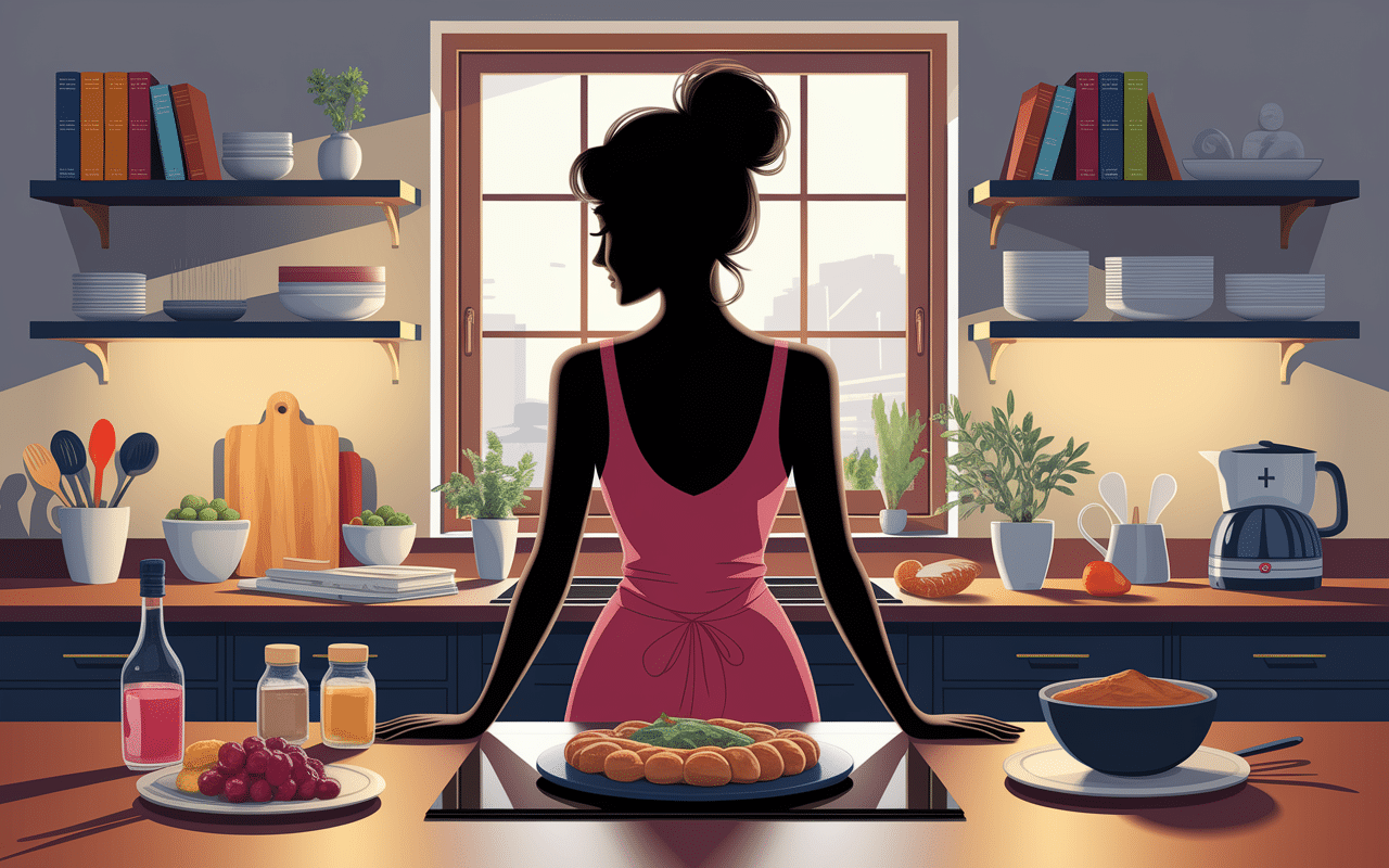 Portrait de Mary dans sa cuisine inspirante