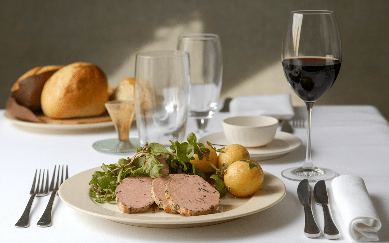 Dégustation élégante de terrine de campagne