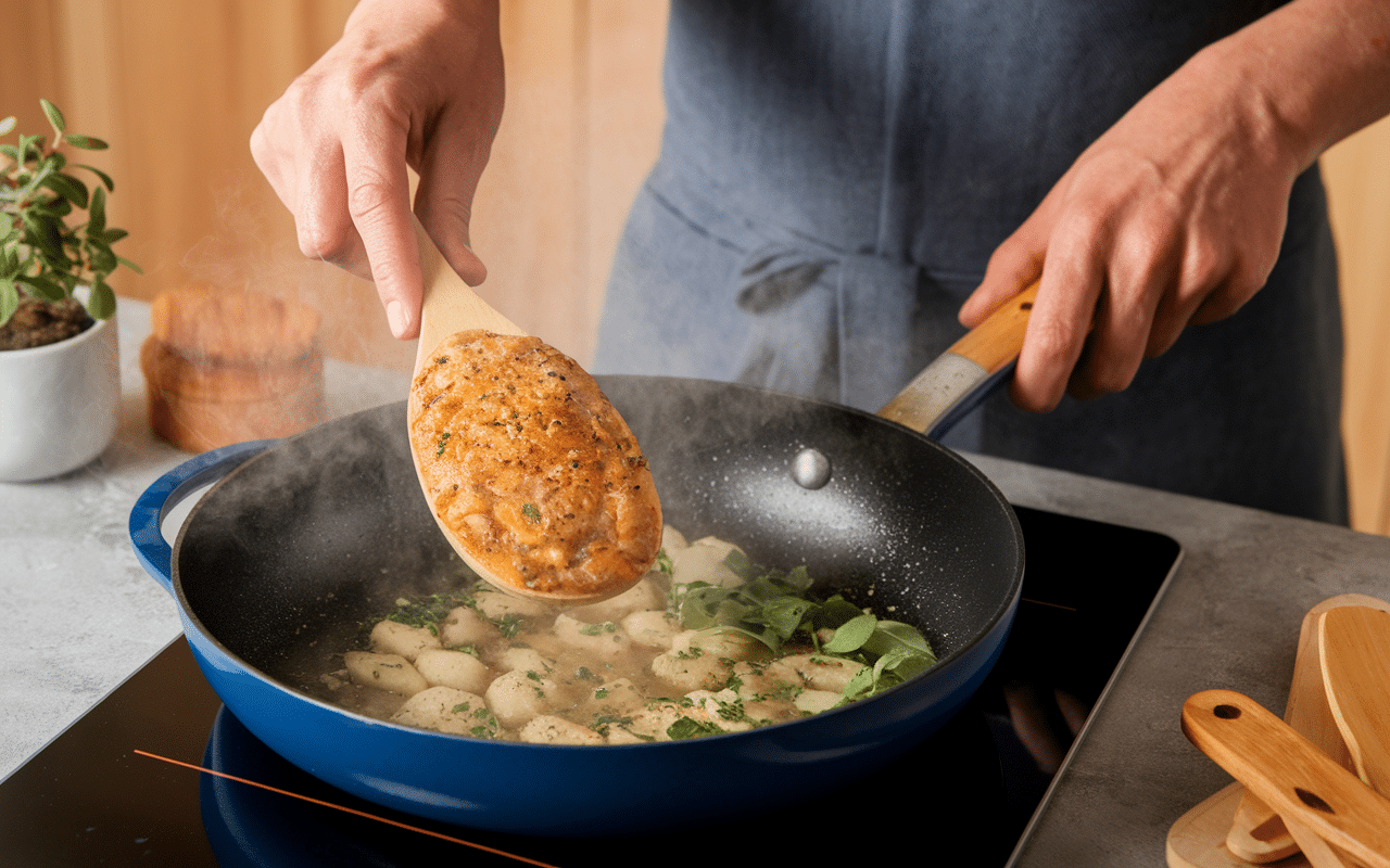 Étapes cuisson paupiettes avec thermomètre