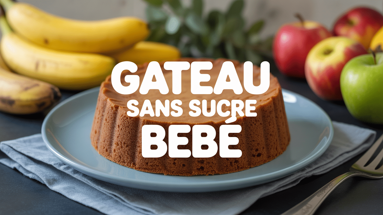 Gâteau sans sucre entouré de fruits frais
