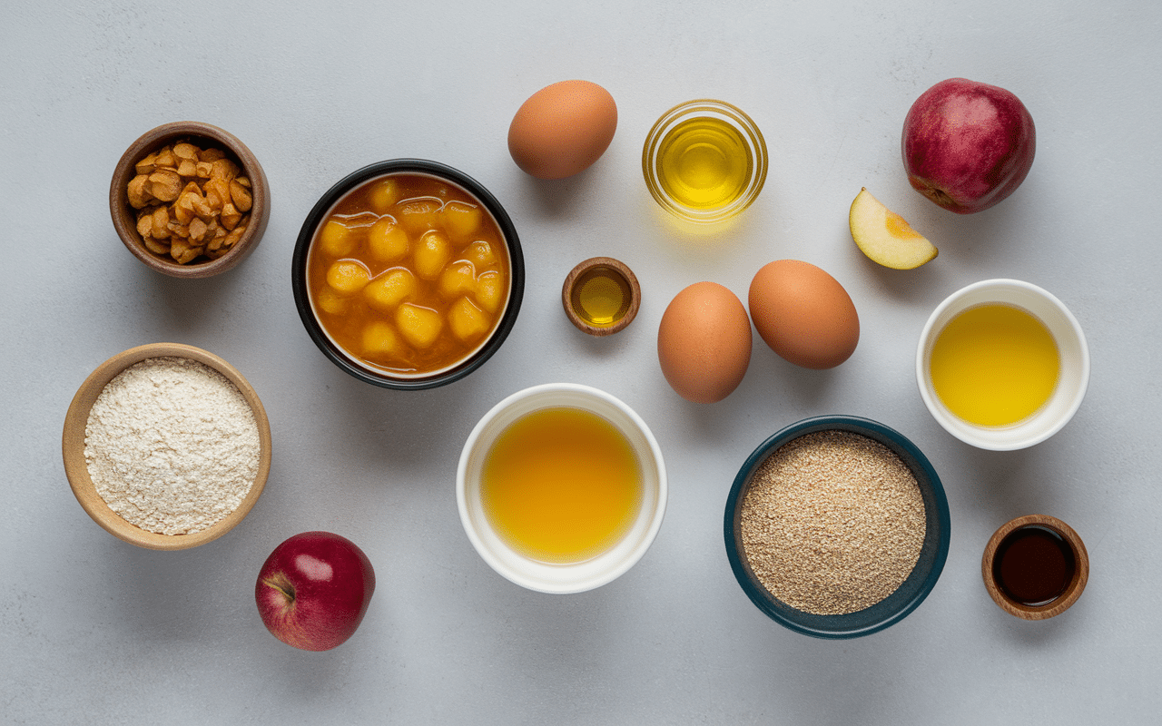Ingrédients naturels pour gâteau bébé