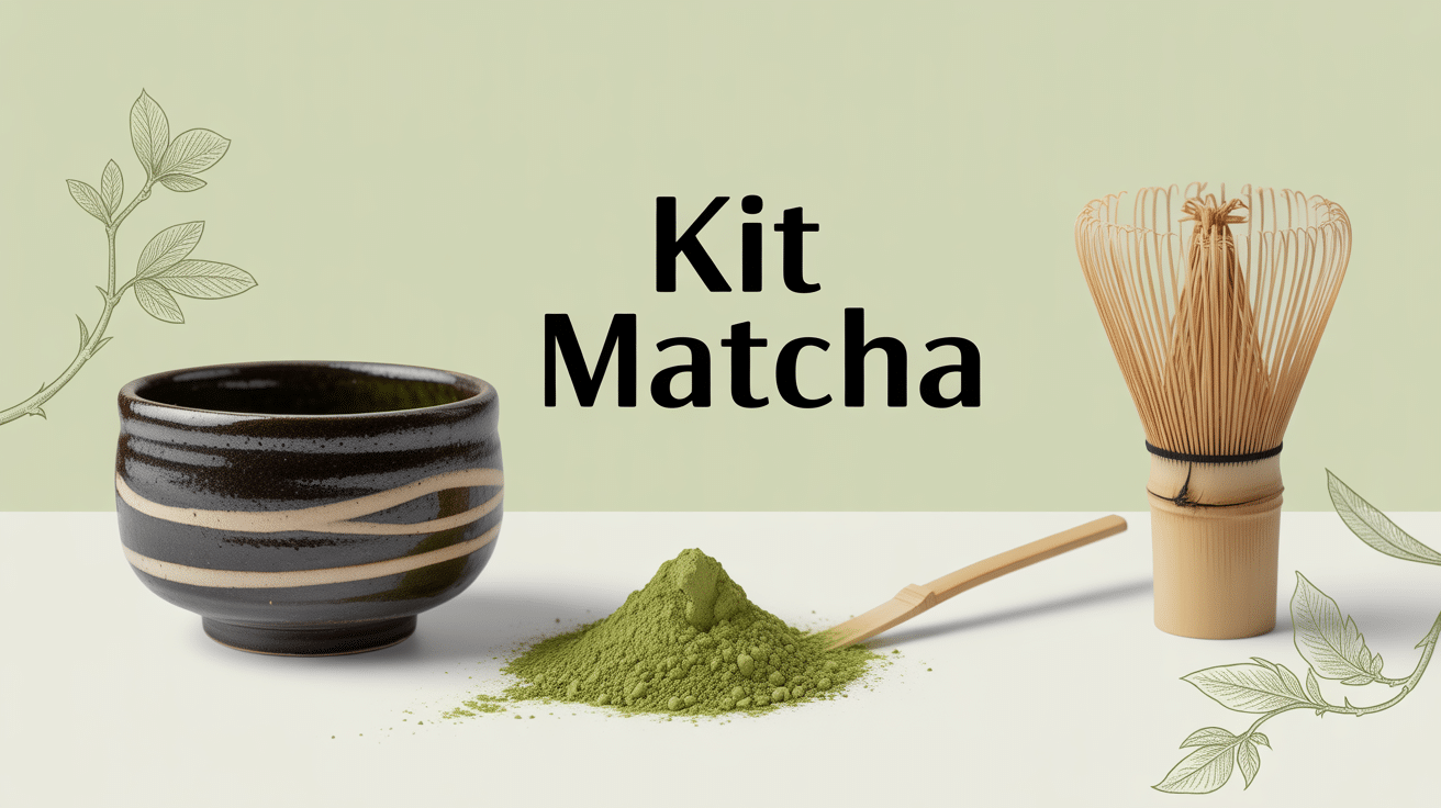 Kit matcha avec bol, fouet et poudre