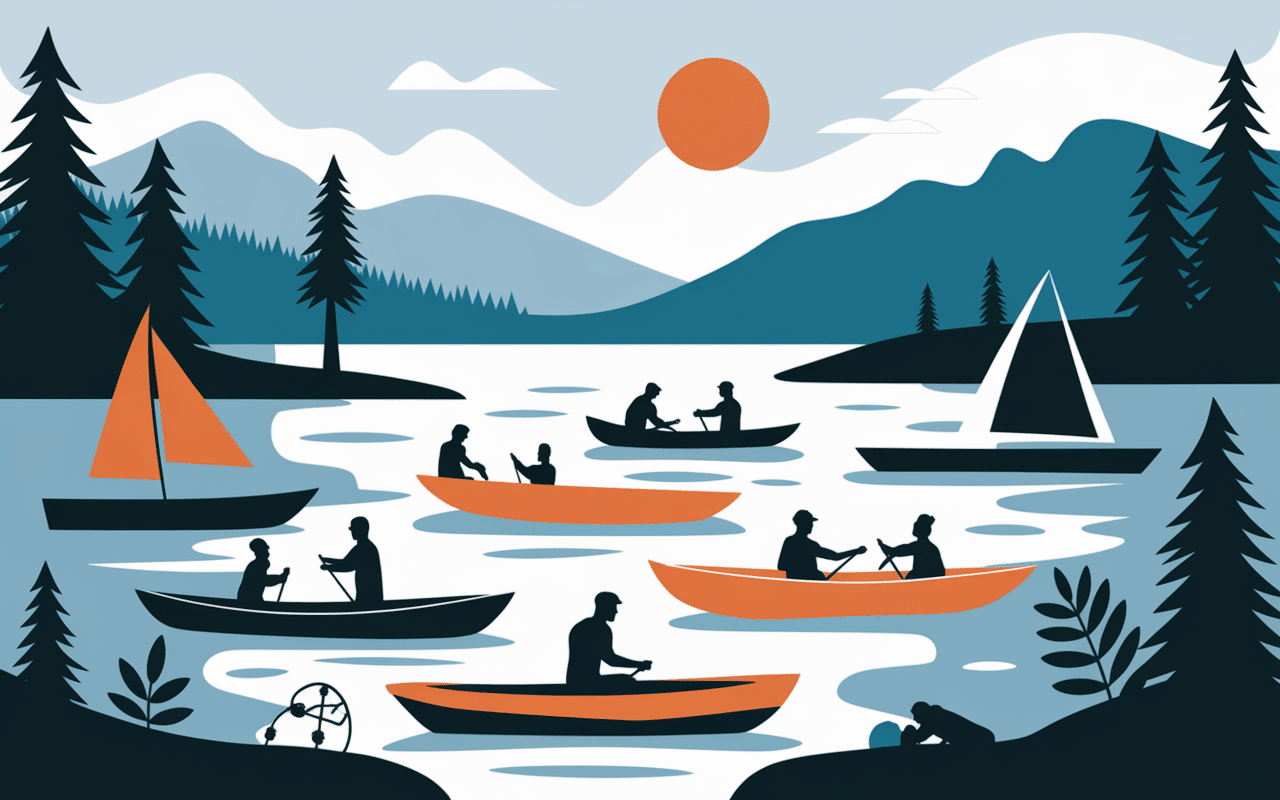 Activités nautiques au lac de Gérardmer