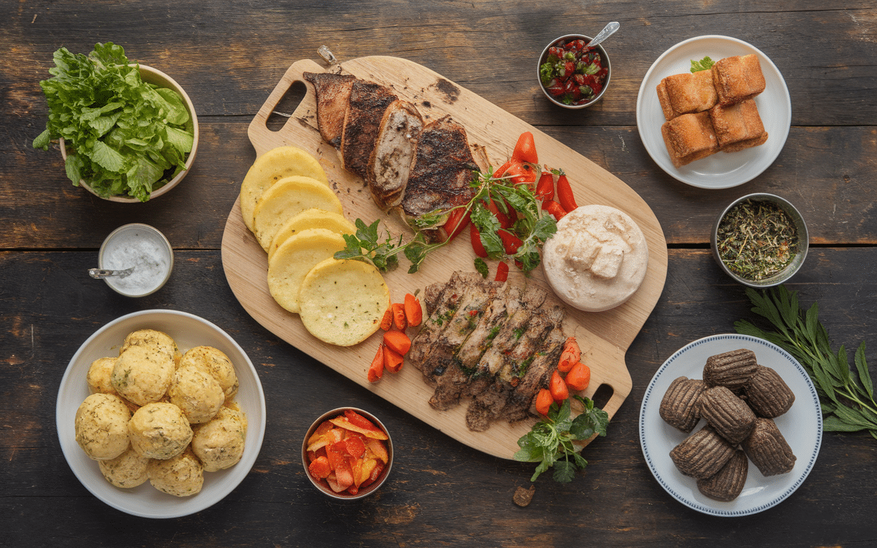 Plats traditionnels restaurant Tchoutchoura