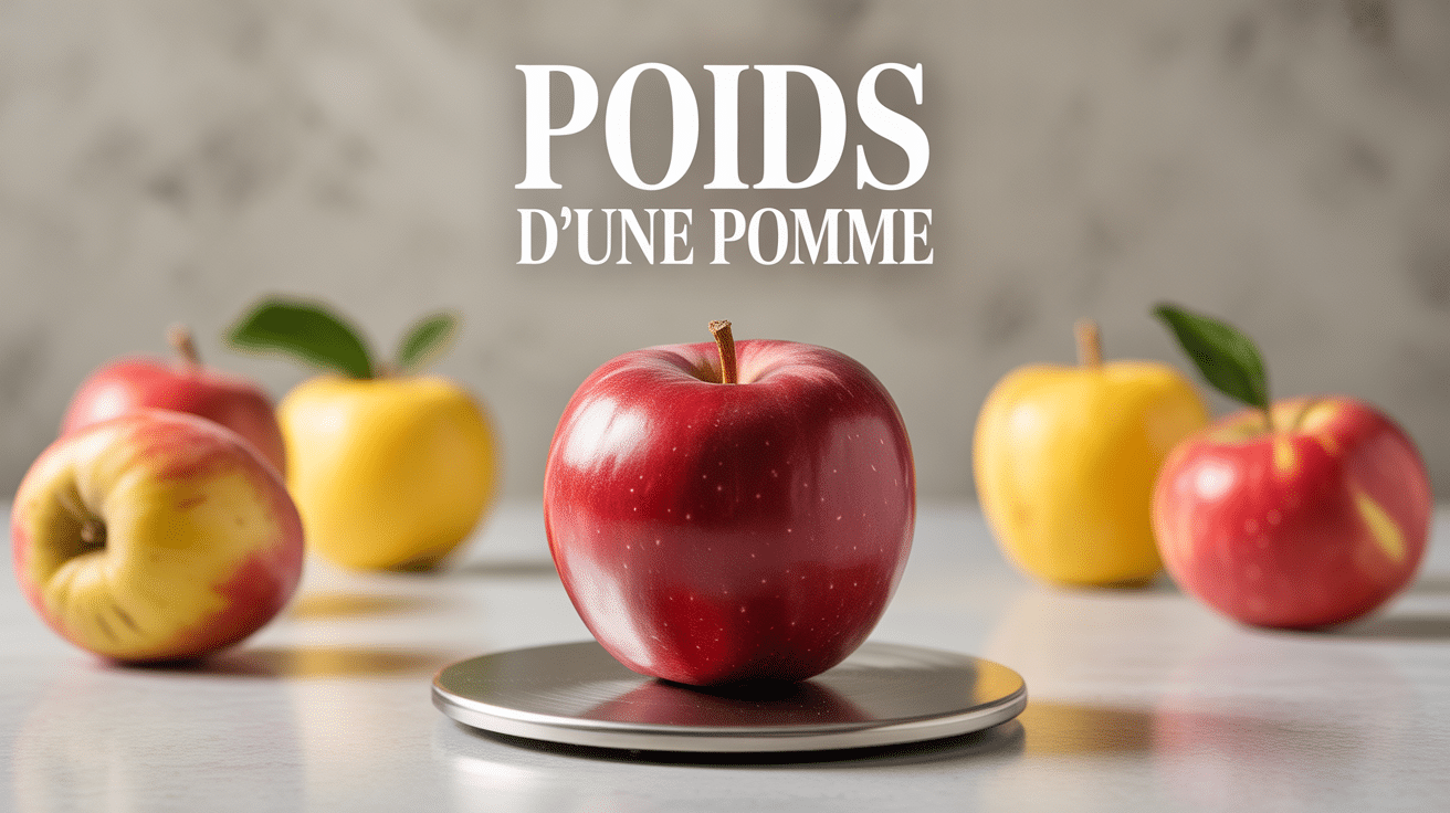 combien pese une pomme balance cuisine