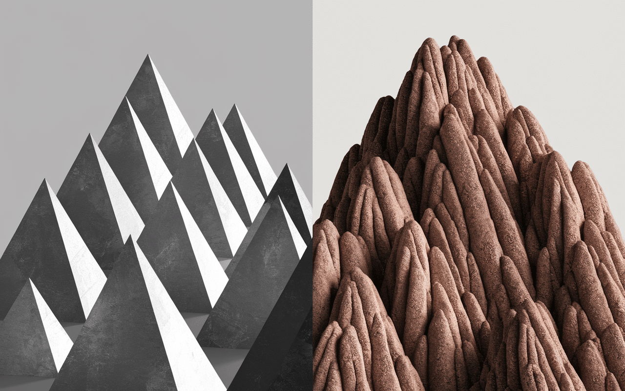 Formes et textures difference entre congolais et rocher coco