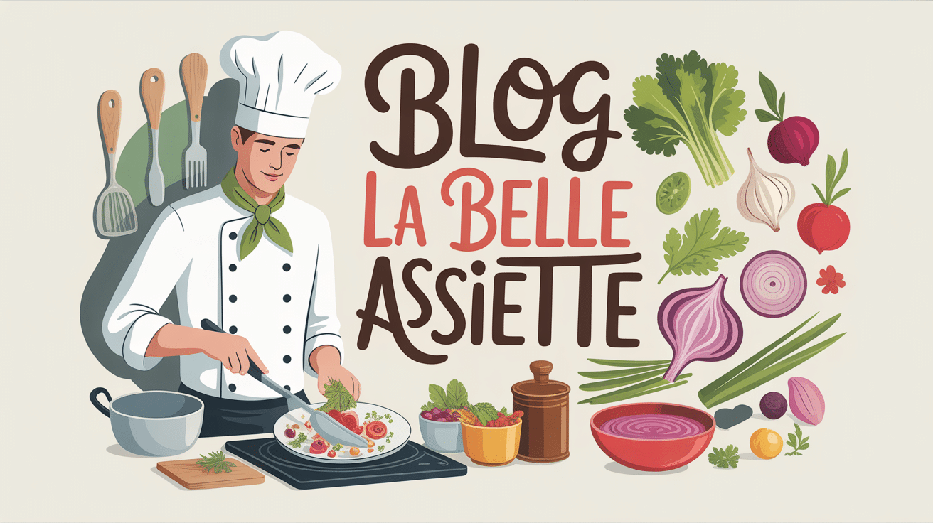 La belle assiette blog chef préparant plat cuisine moderne