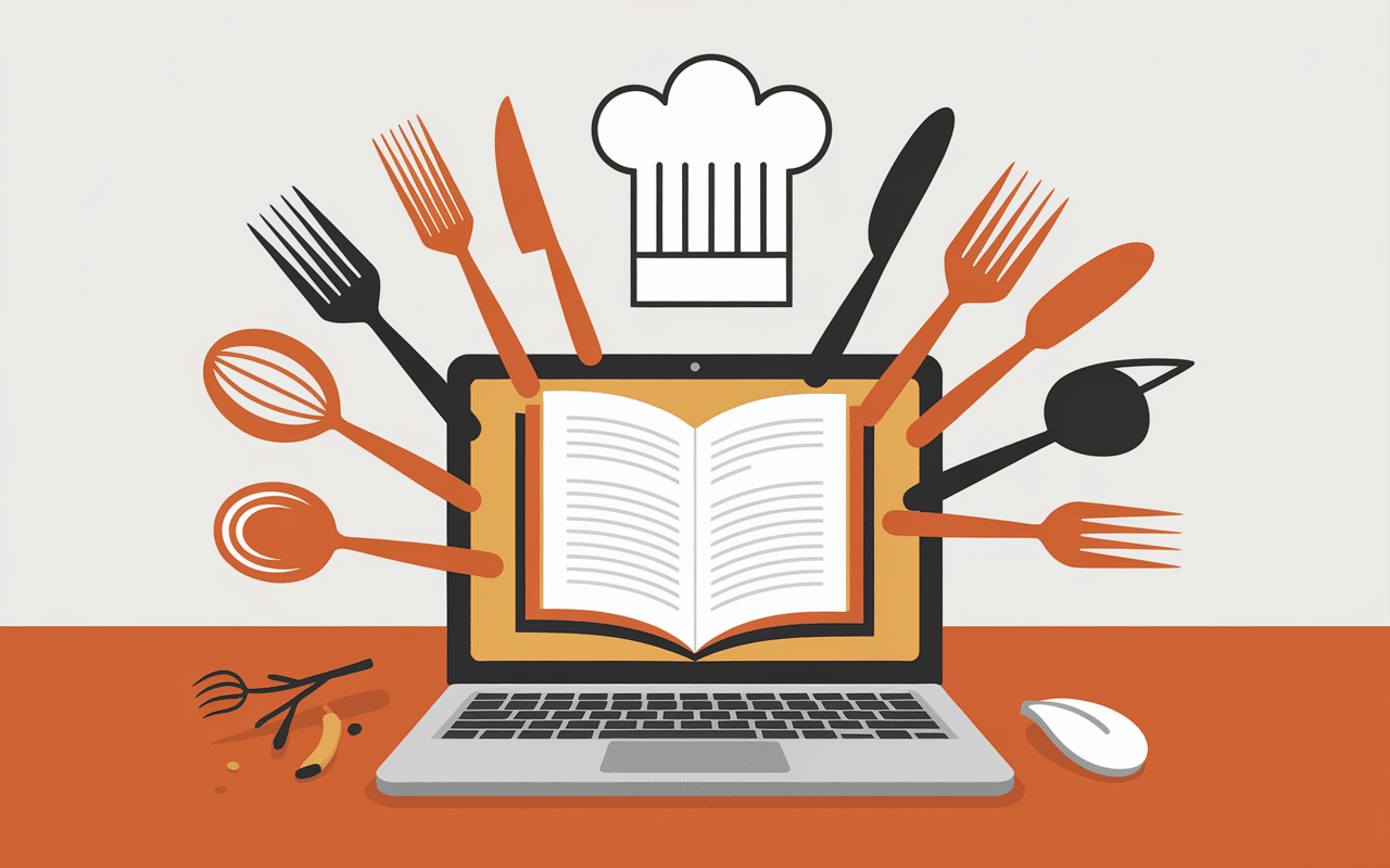 La belle assiette blog icônes culinaires ordinateur