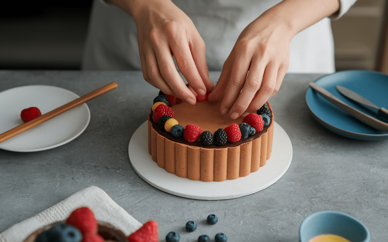 moule trompe l'oeil pâtisserie étapes démoulage chocolat