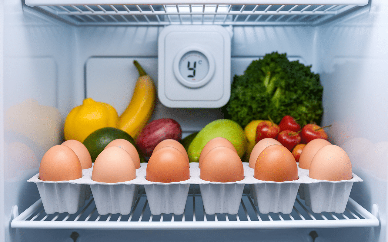 Oeuf qui flotte à la cuisson œufs conservés au réfrigérateur