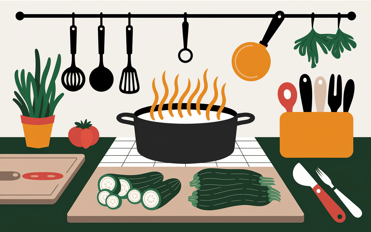 Courgettes coupées et pesées en cuisine pour poids d'une courgette