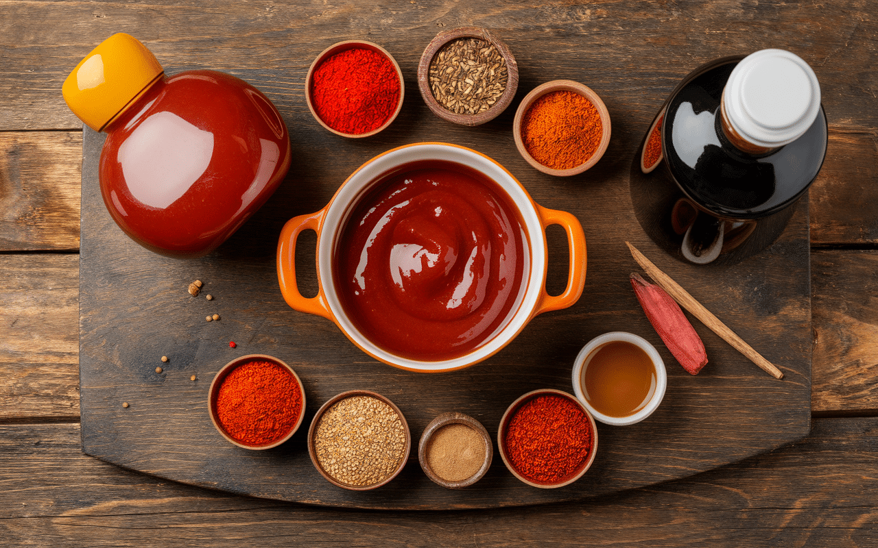 Ingredients de base recette sauce barbecue americaine
