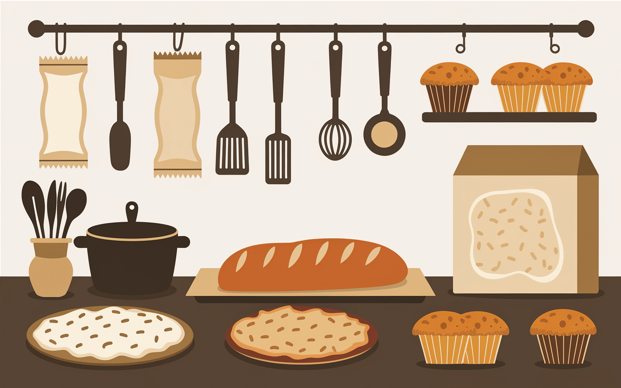 Remplacer farine blanche par farine semi-complète en cuisine pain muffins