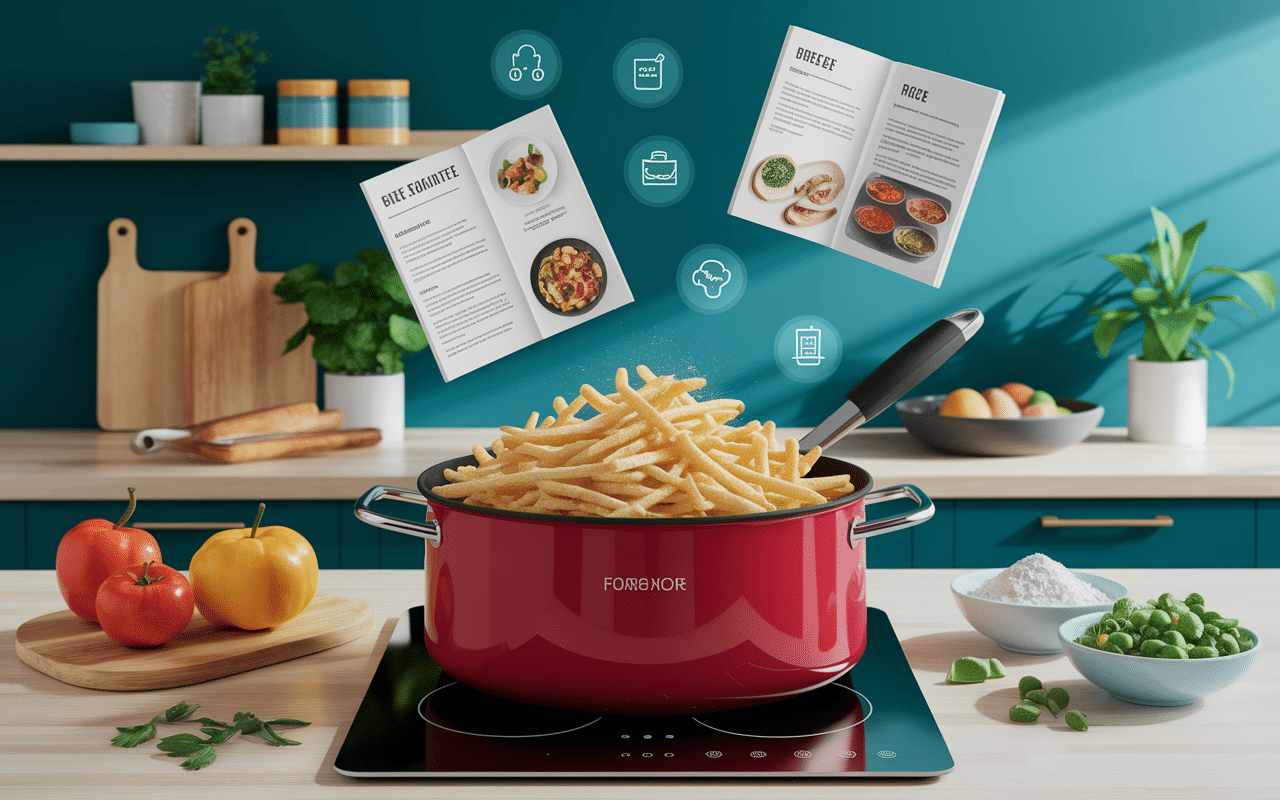 80 recettes avec la friteuse à air chaud pdf tablette et ingrédients cuisine