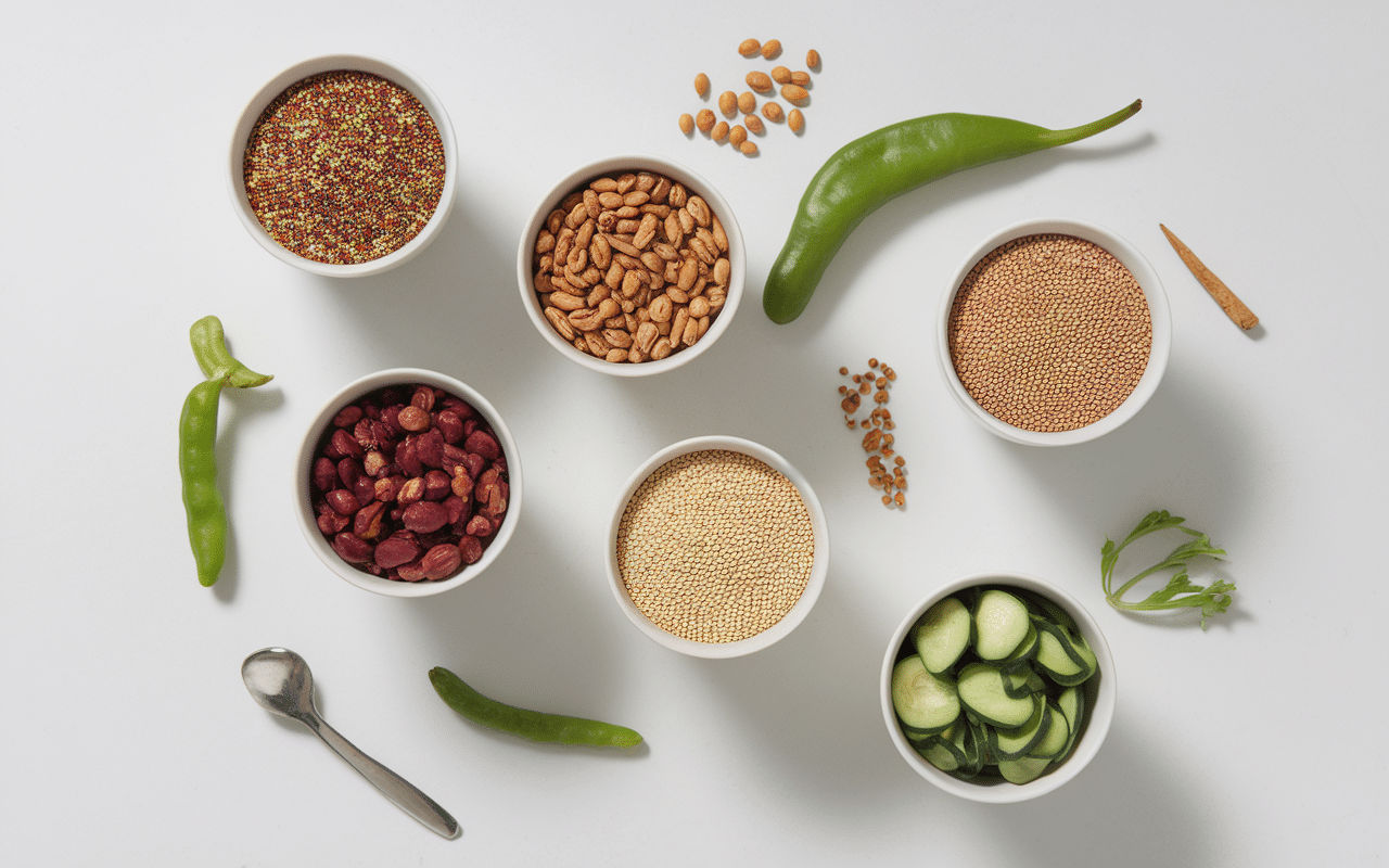 accompagnement filet mignon cereals bols legumes modernes