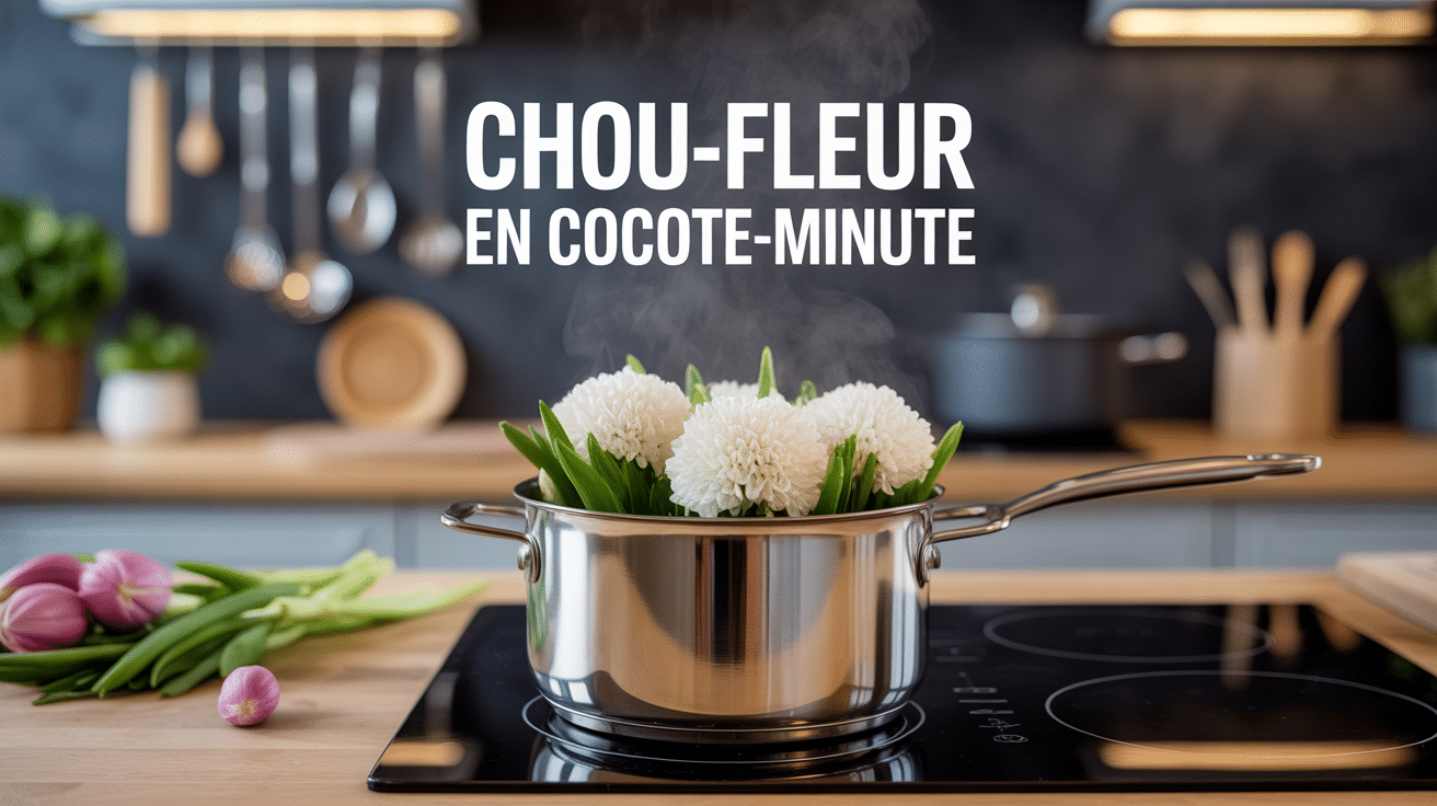 chou fleur cuisson cocotte minute vapeur dans cocotte inox