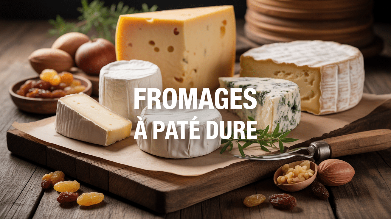 Assortiment de fromage pate dure sur planche