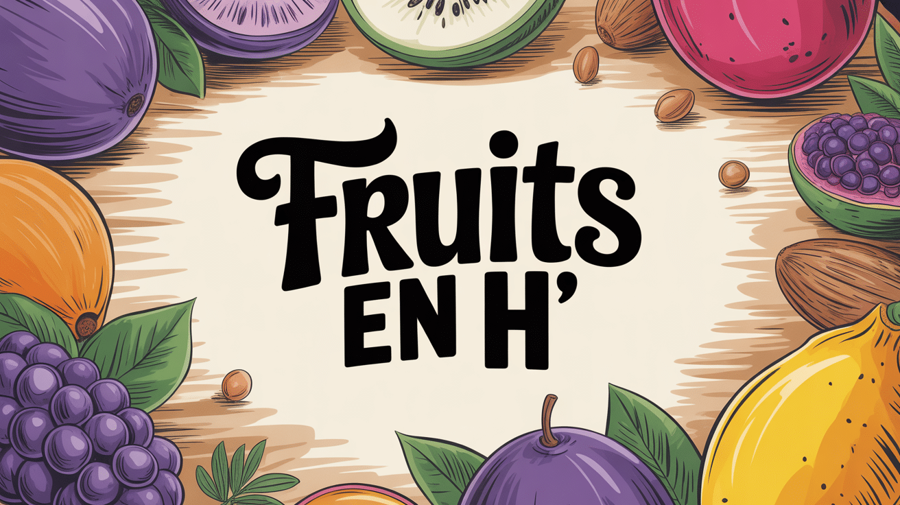 Illustration fruit en h variétés rares