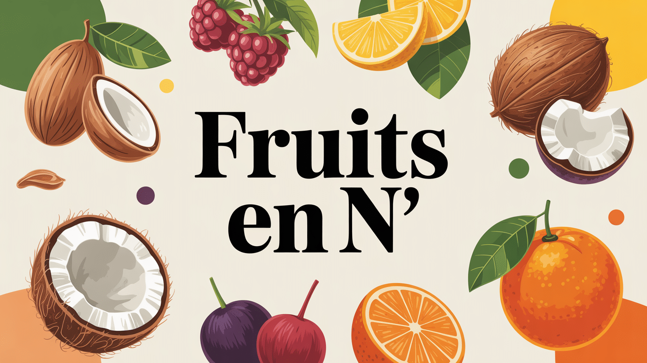 fruit en n noix nashi nefle noix de coco