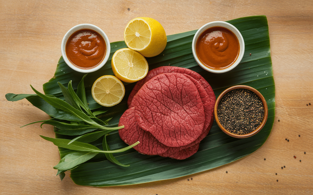 Lok lak boeuf poivre citron vert sauces