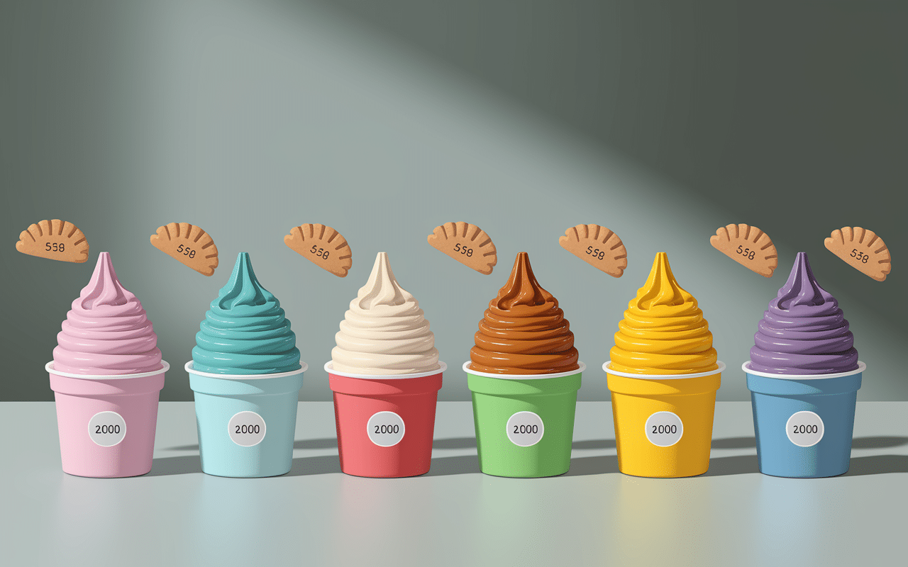 Prix McFlurry selon recettes toppings