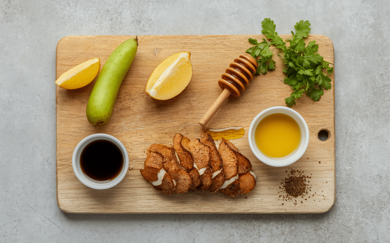 shinla galbi marinade ingrédients poire ail miel