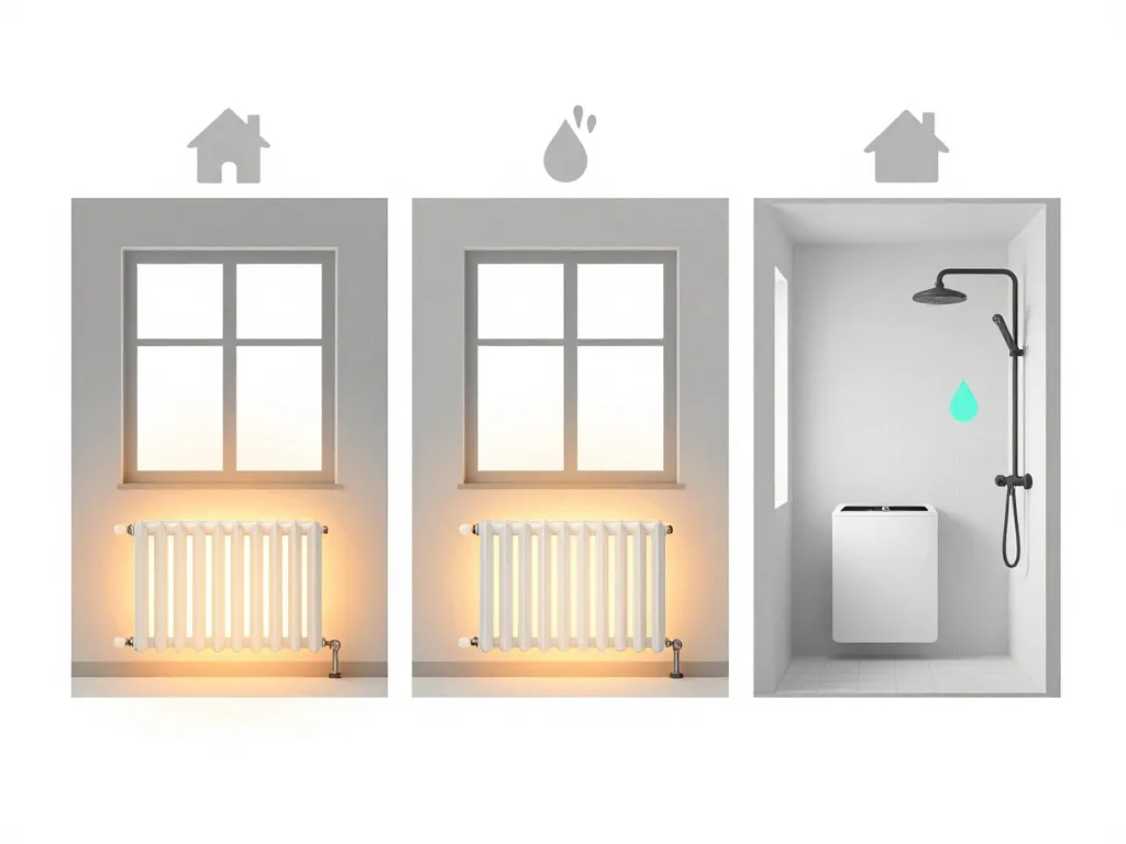 Schéma pièces et isolation pour choisir carrera radiateur