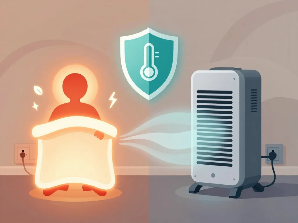 couverture chauffante lidl vs chauffage, sécurité et consommation