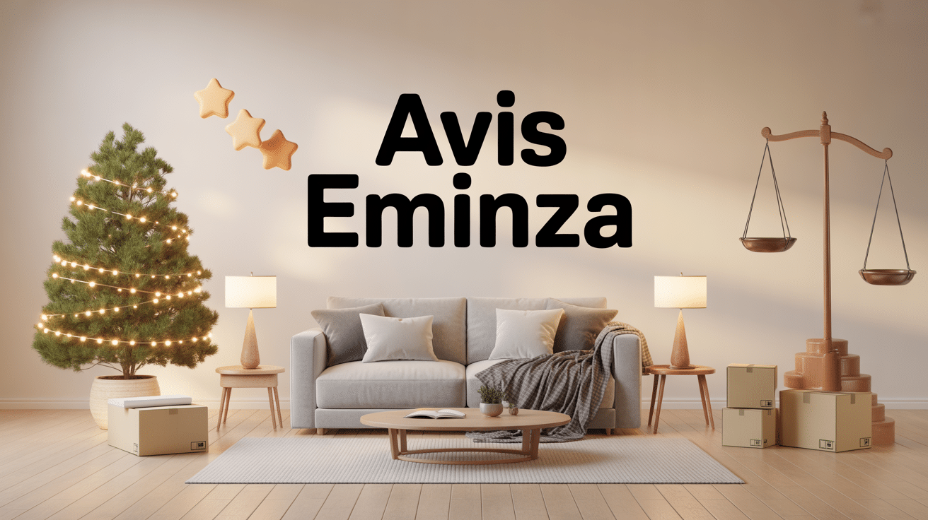 Illustration salon et balance, eminza avis fiabilité et qualité