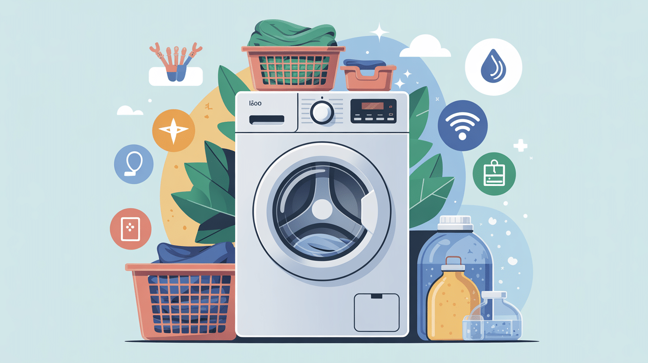 Illustration guide 2025 meilleur laveuse à linge