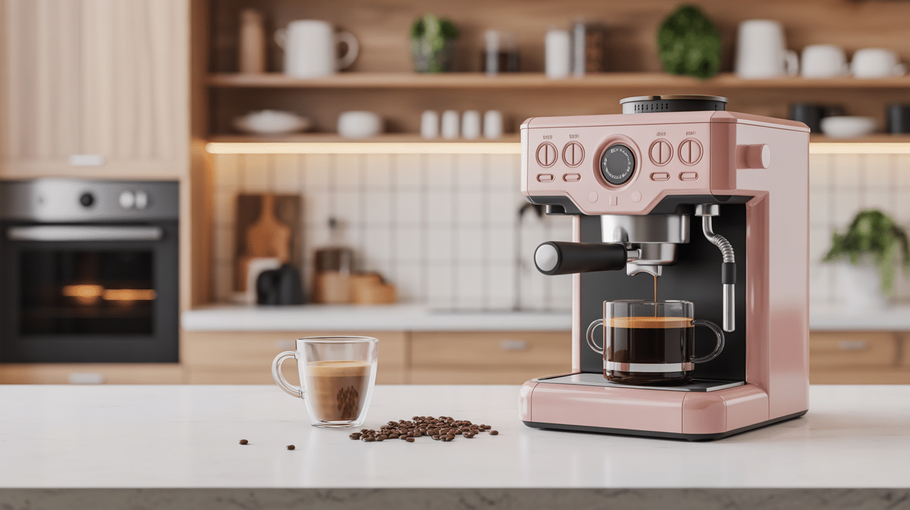 machine a cafe encastrable dans cuisine moderne