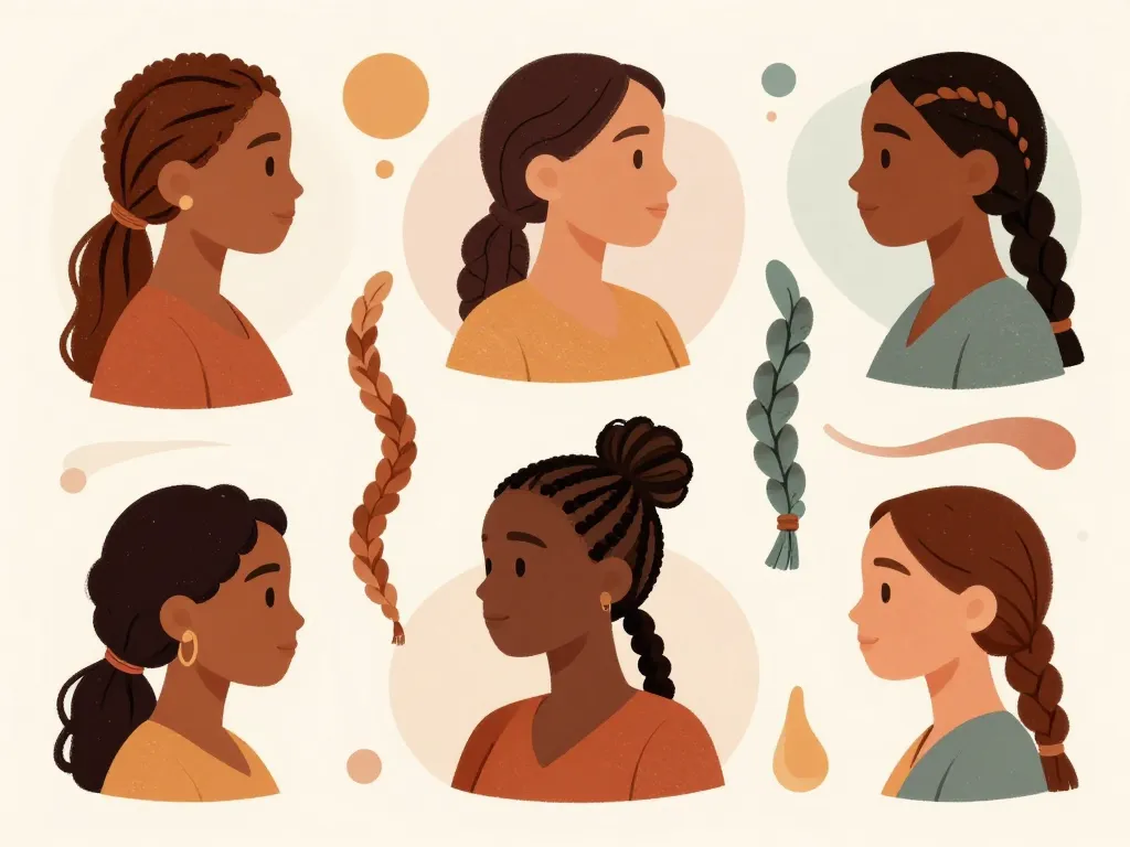 Collage natte cornrows box braids couronne épi