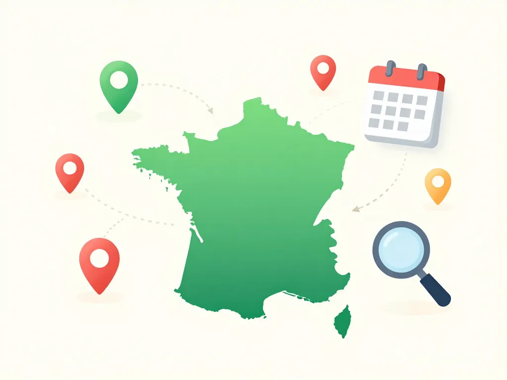 Carte et calendrier pour repérer grand frais ouverture prochaine