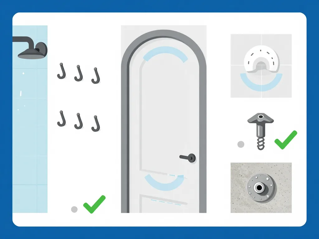patere salle de bain schema emplacement et fixation