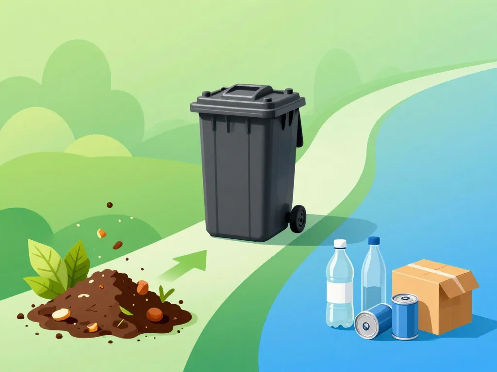 poubelle noire impact et compost recyclage