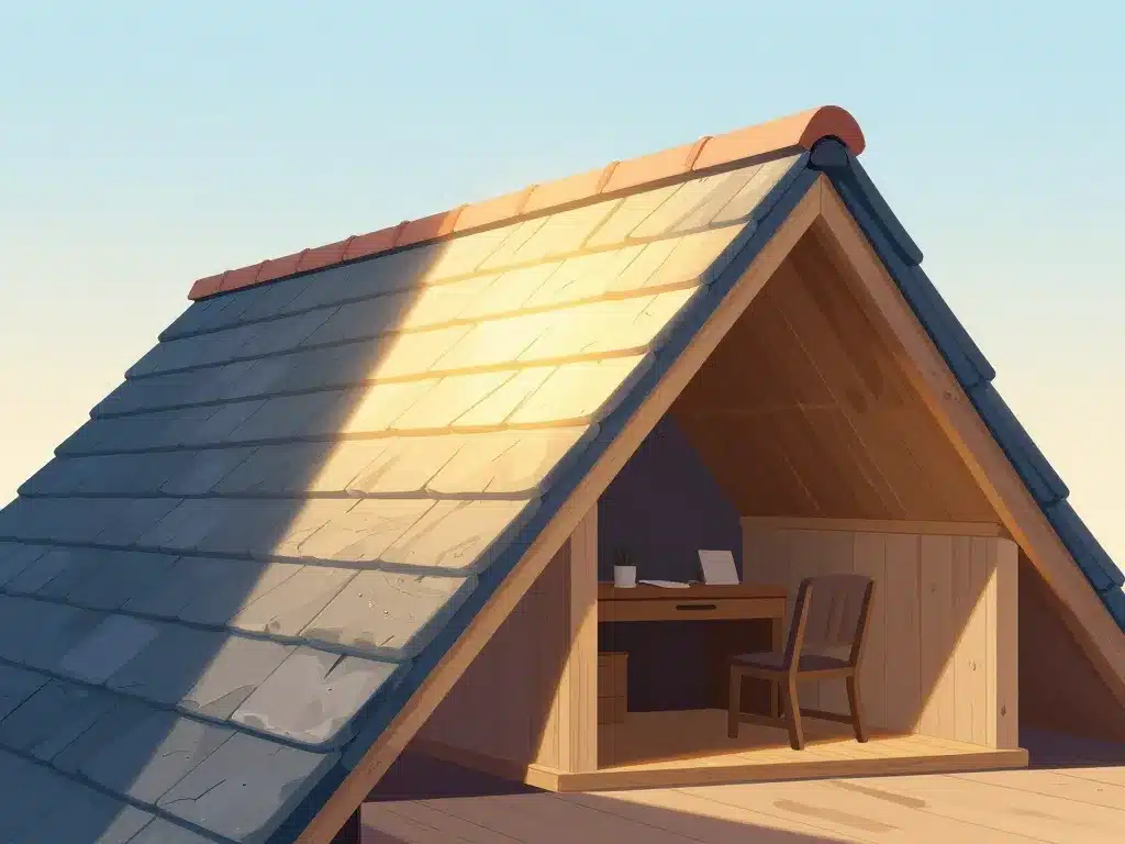 coupe intérieure combles avec toiture chien assis et isolation