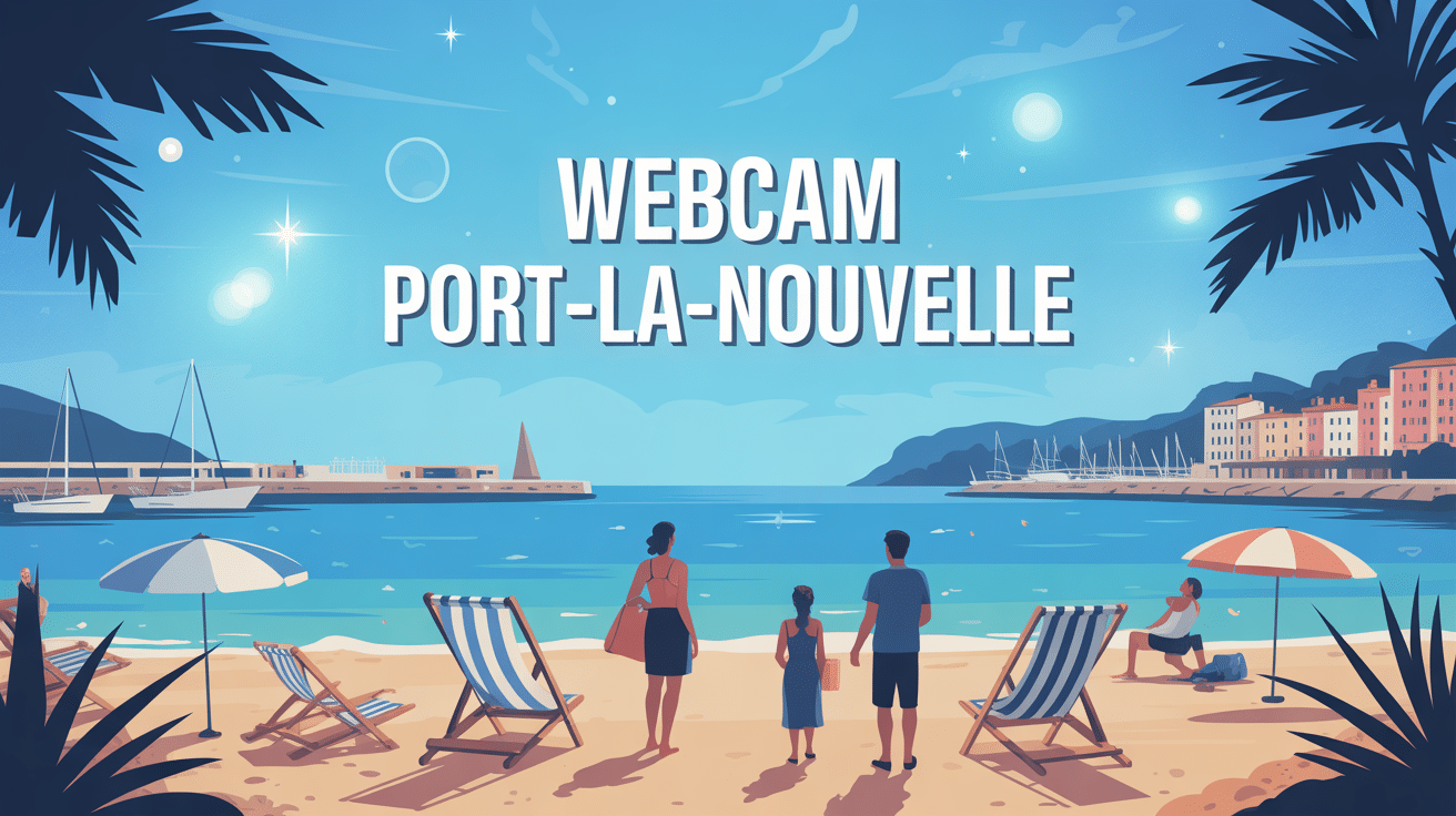webcam port la nouvelle illustration littoral plage port