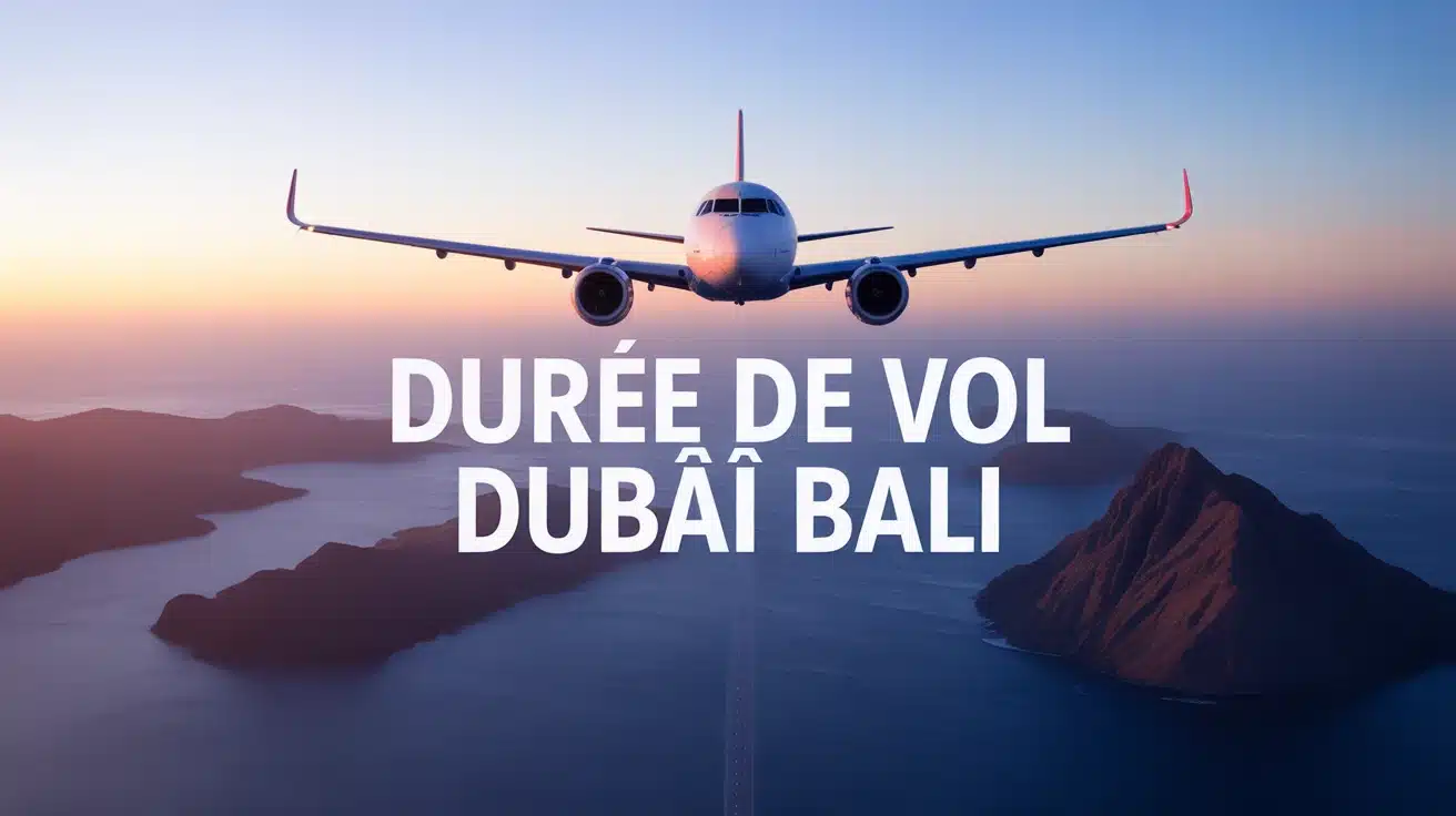 illustration avion durée de vol Dubaï Bali