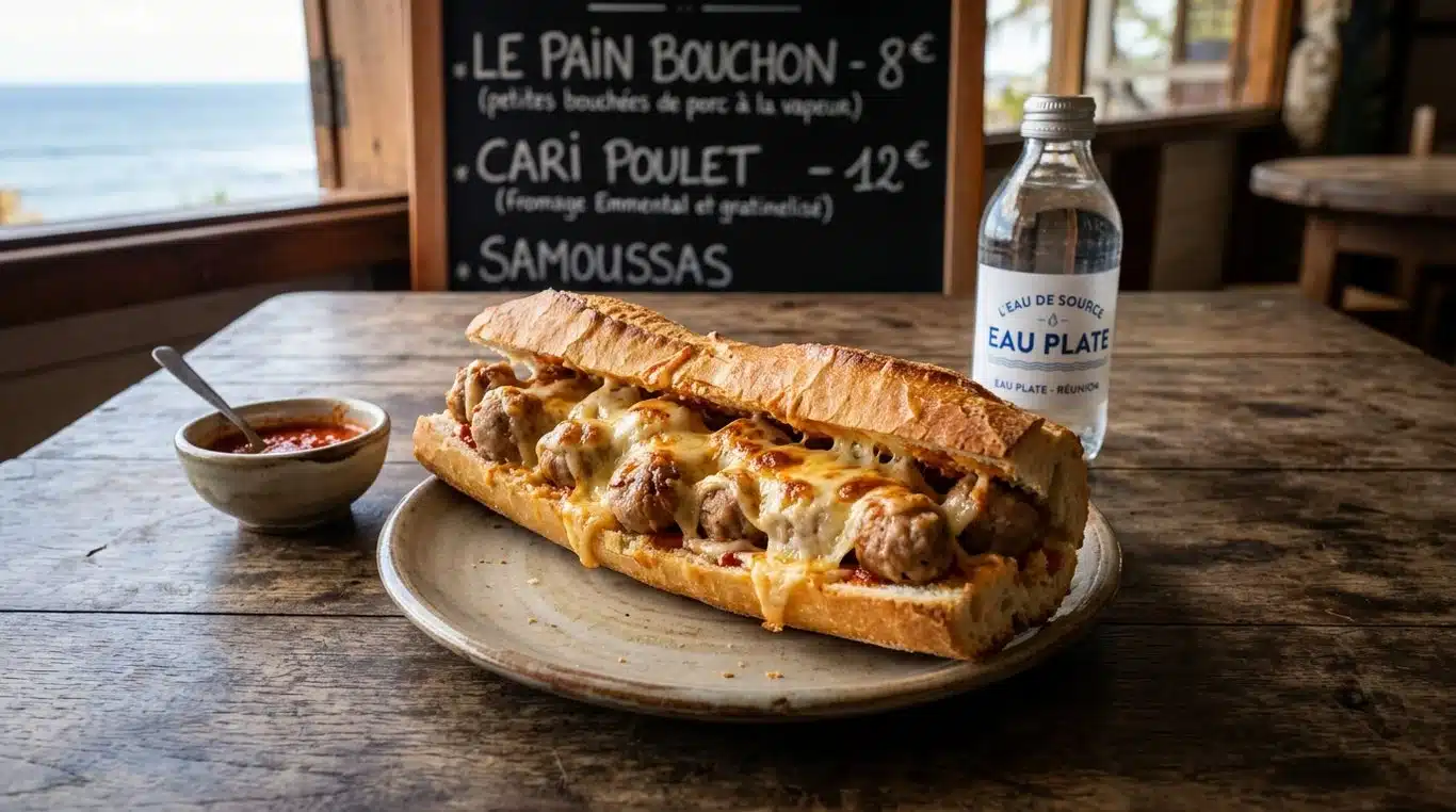 Pain bouchon gratiné traditionnel réunionnais