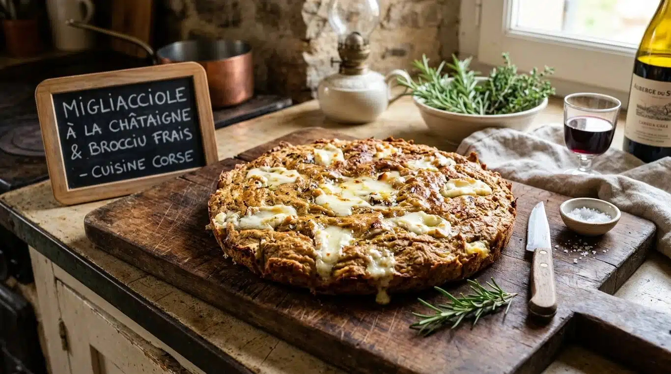 Migliacciole corse traditionnelles dorées et fondantes