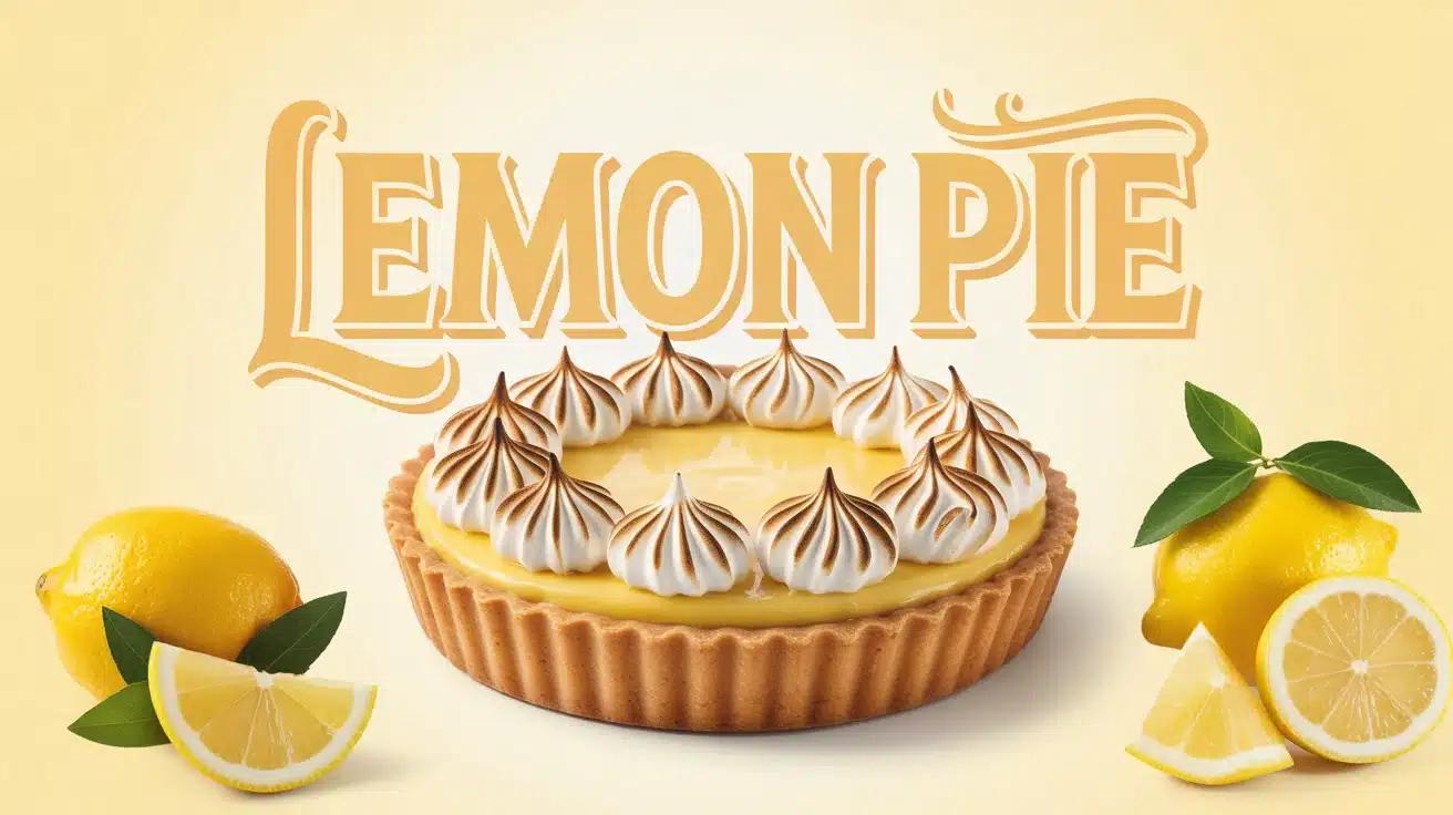 Lemon pie avec pâte sablée et meringue italienne dorée