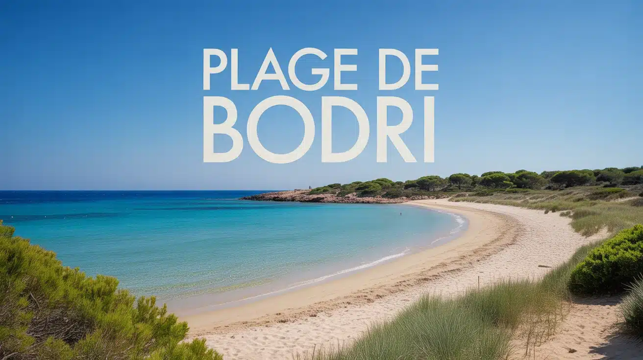 Plage de Bodri sable blanc et eau turquoise